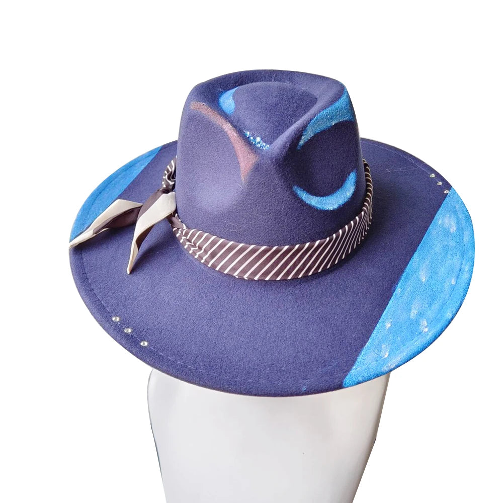 Hand Drawn Fedora for Men and Women