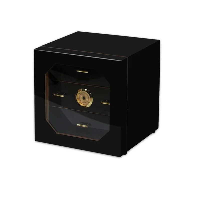 Luxury Red or Black Cedar Wood Cigar Humidor