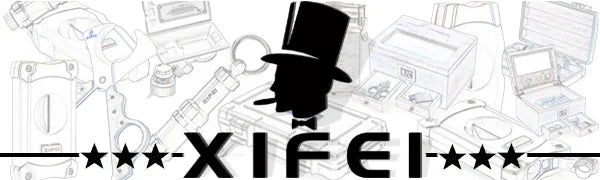 XiFei Stainless Steel V Cut with Cigar Punch and Cigar Stand