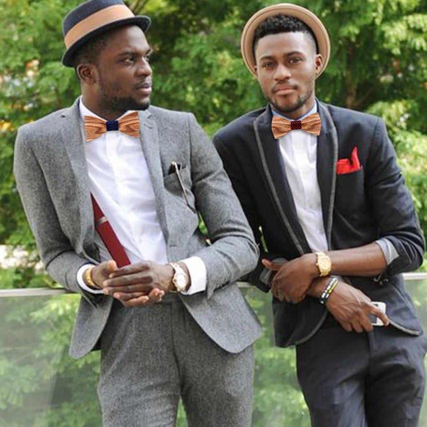 Zebra 3D Wooden Bowtie
