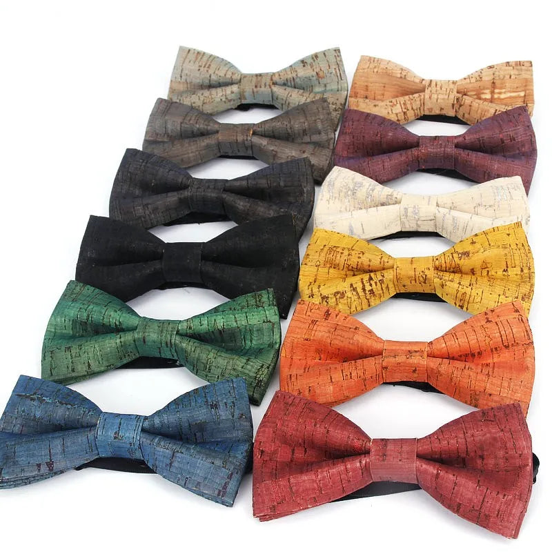 Fancy Cork Wood Handmade Bowtie