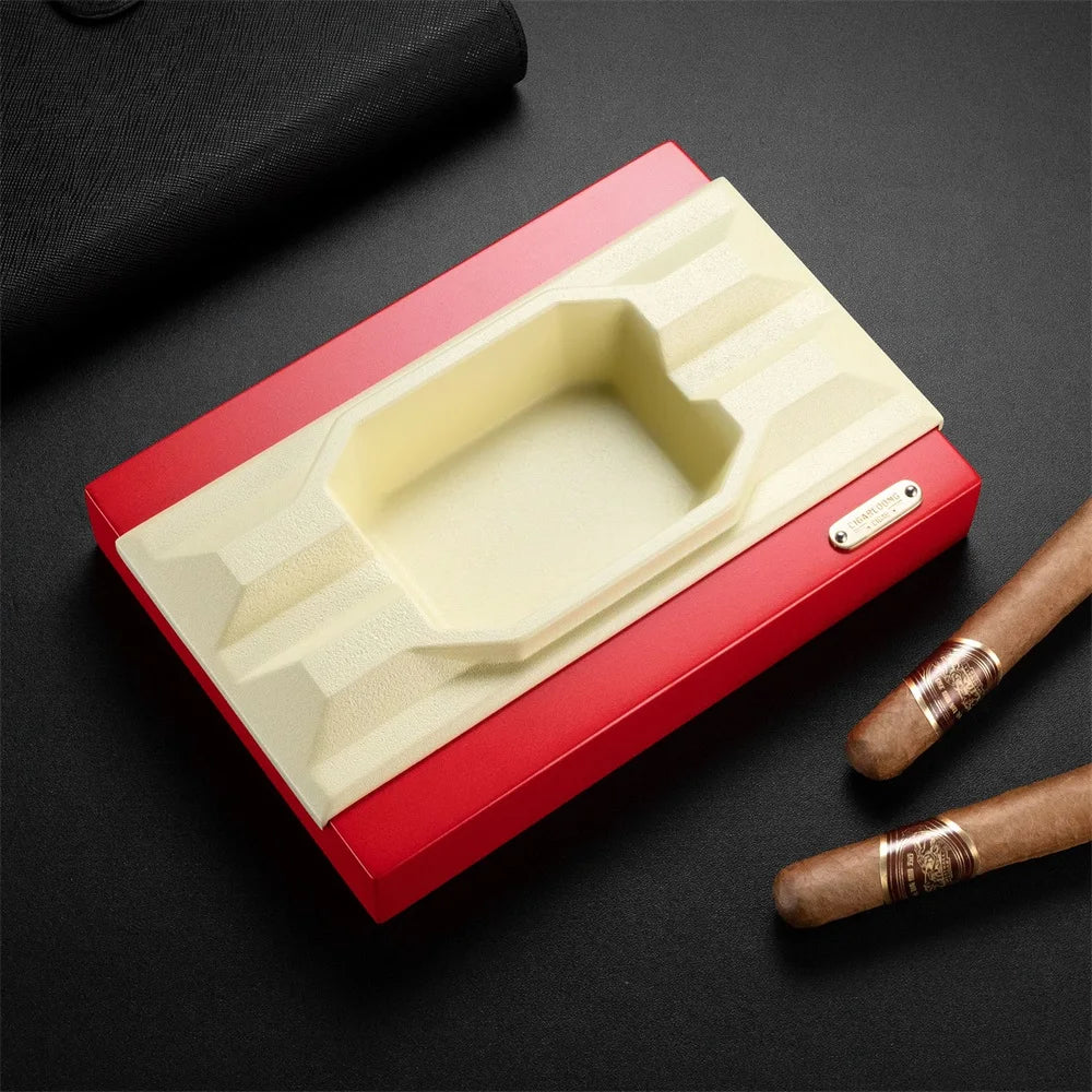 CIGARLOONG Ceramic Cigar Ashtray Large Diameter Bottom Non-Slip Color Patchwork Fashion Home Furnishings CL-070