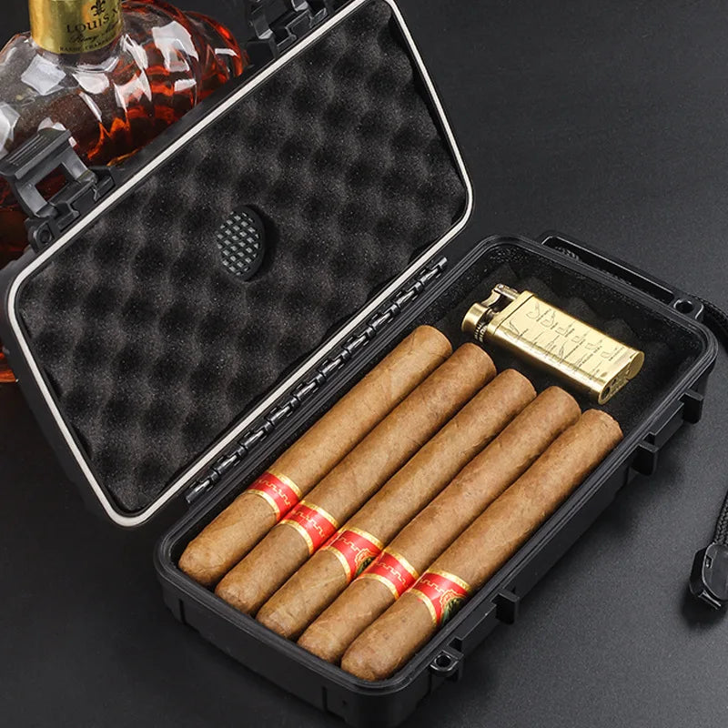 DEJAYA ABS Cigar Humidor Box  / Waterproof