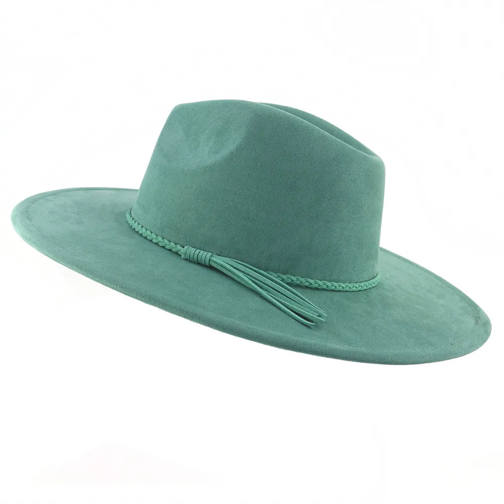 Suede Wide Brim Fedora