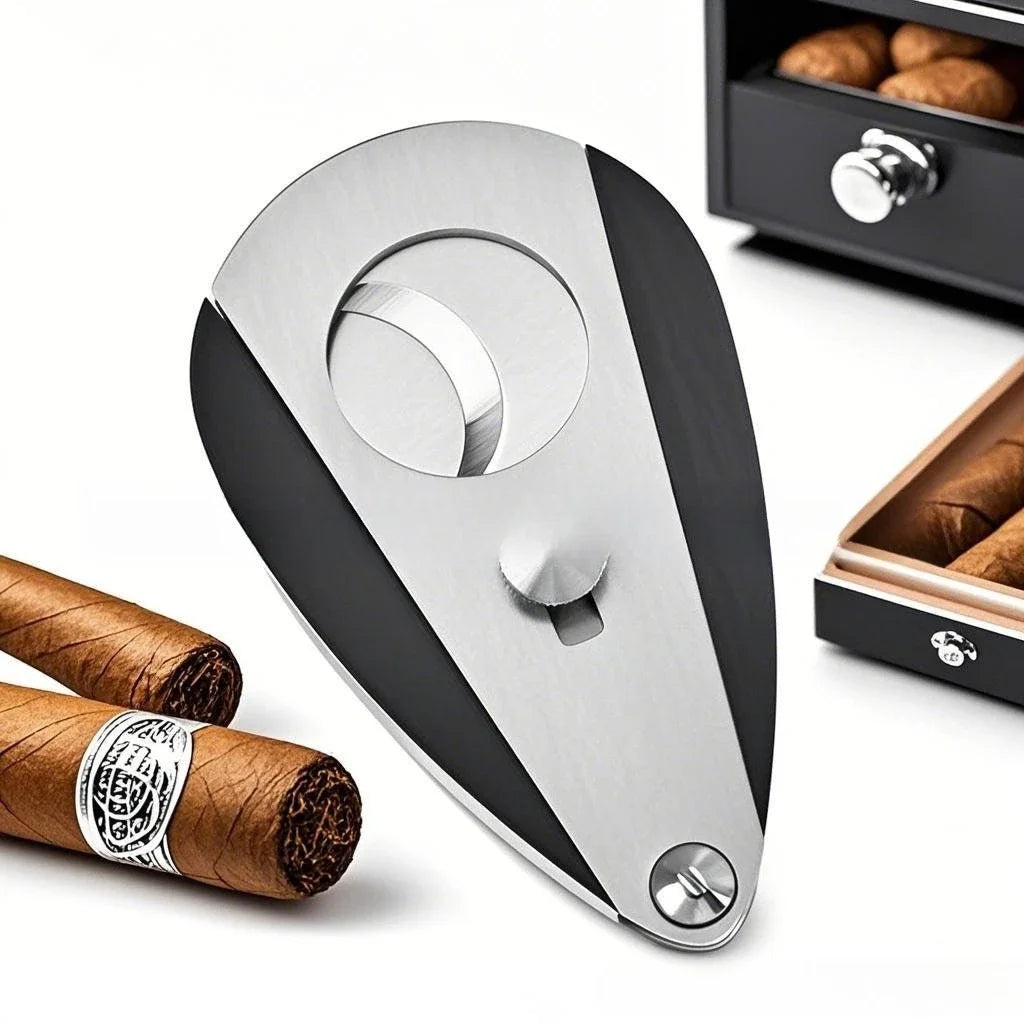 Stainless Steel Double Blade Cigar Cutter
