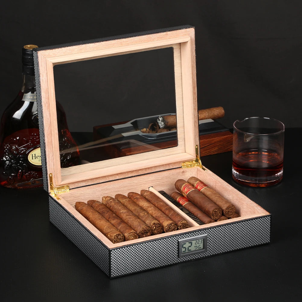 GALINER Luxury Portable Cigar Case w/ Cedar Wood