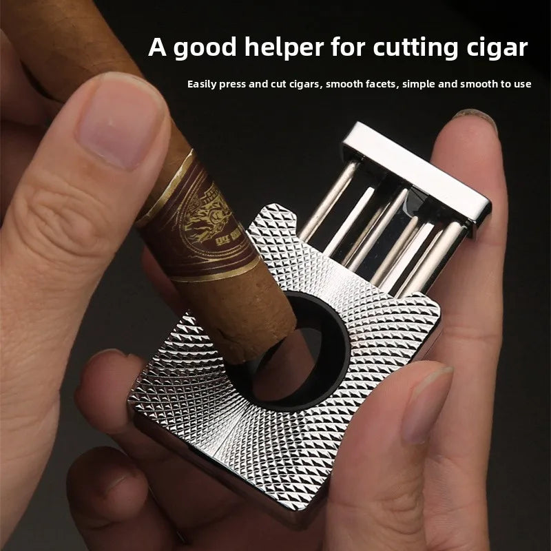 Cigar Shears Accessories, Metal V-shaped Scissors, Portable Sharp Spring High-end Cigarette Equipment Gift Wholesale Men's Tools