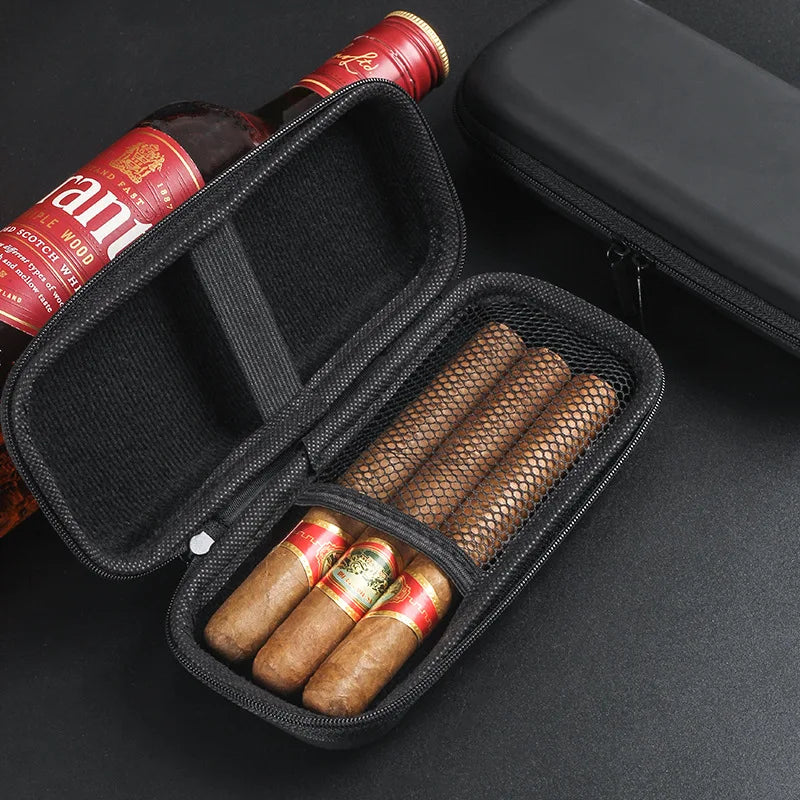 EVA Cigar Bag Case Box Outdoor Travel Cigar Carrying Bag Smoking Cigar Cutter Lighter Tool Storage Case Box