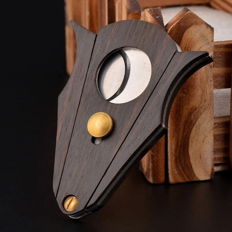 Wood Guillotine Smoking Cigar Cutter