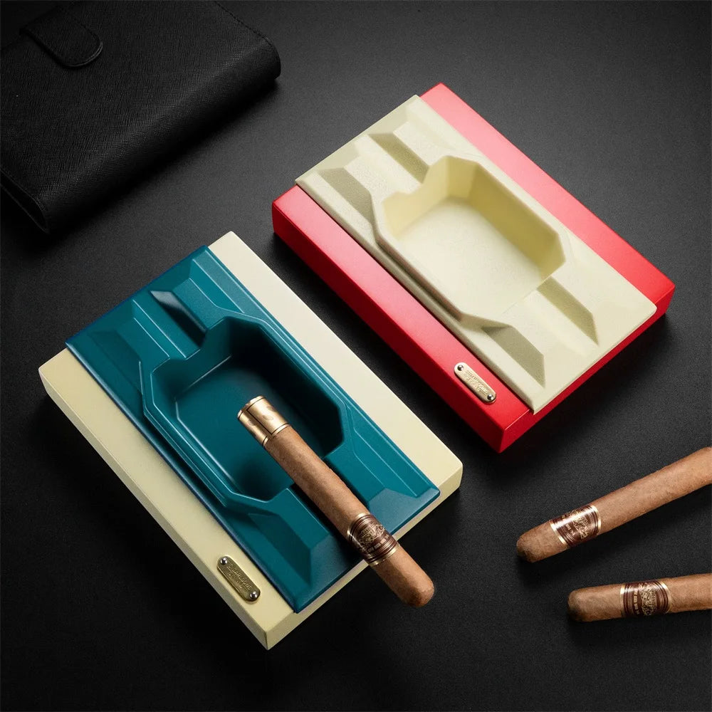CIGARLOONG Ceramic Cigar Ashtray Large Diameter Bottom Non-Slip Color Patchwork Fashion Home Furnishings CL-070