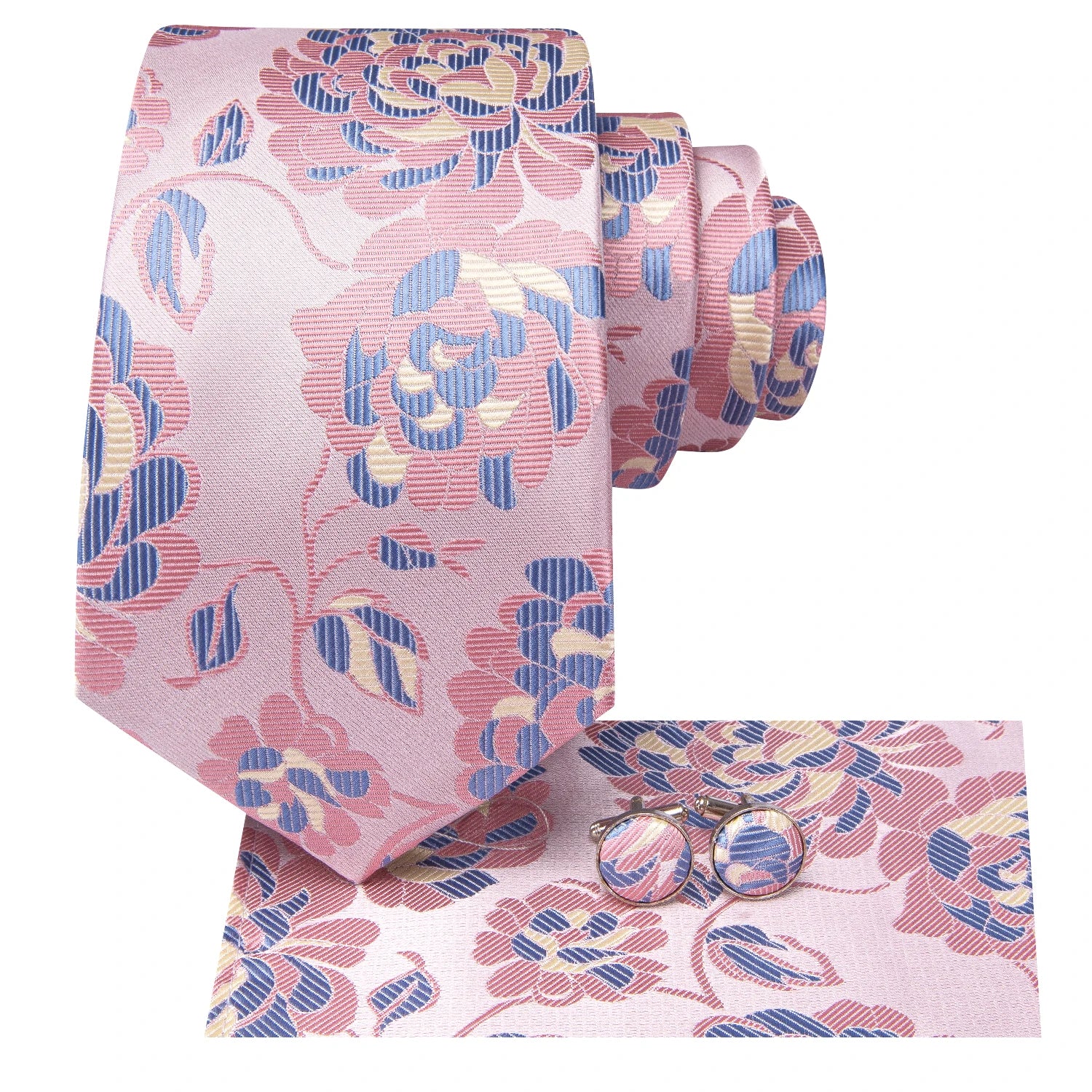 Hi-Tie Floral Pink Elegant Necktie