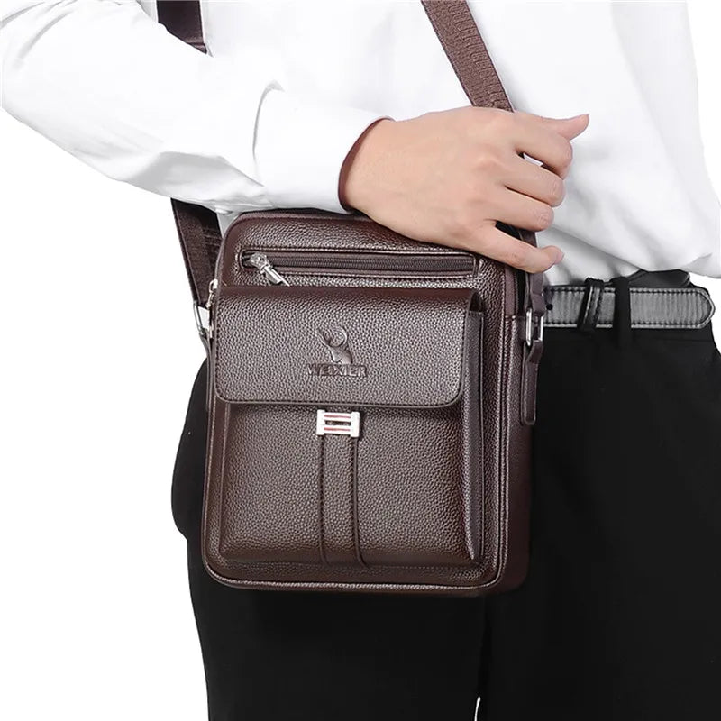 Men's Bag Breathable And Wear-resistant Shoulder Package High-quality Male's Retro Large Capacity Crossbody Backpack