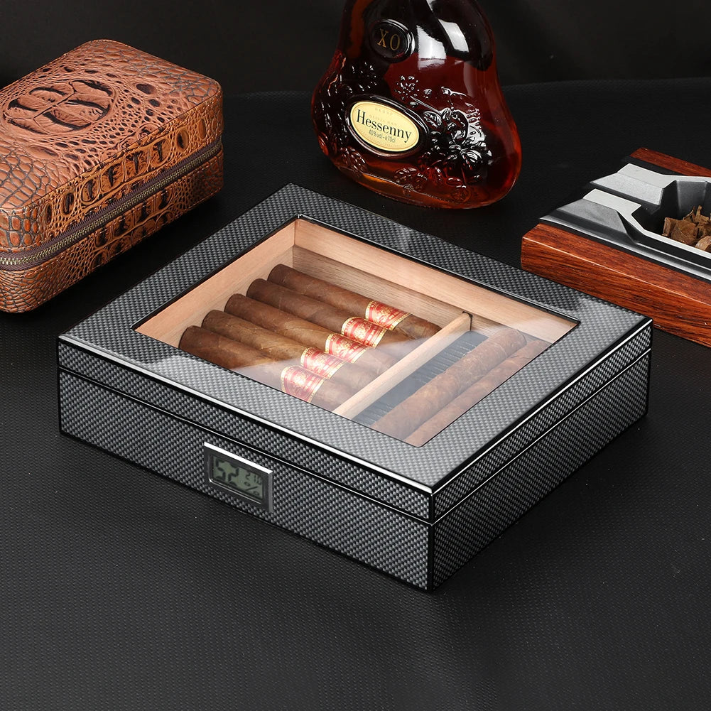 GALINER Luxury Portable Cigar Case w/ Cedar Wood