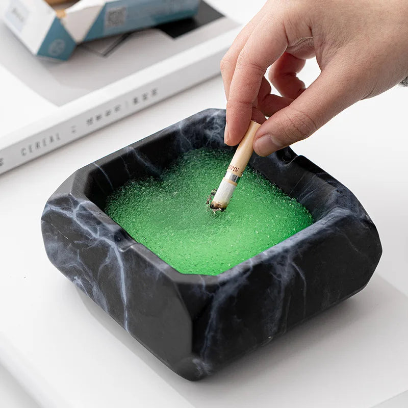 European-style Marble Texture Ashtray