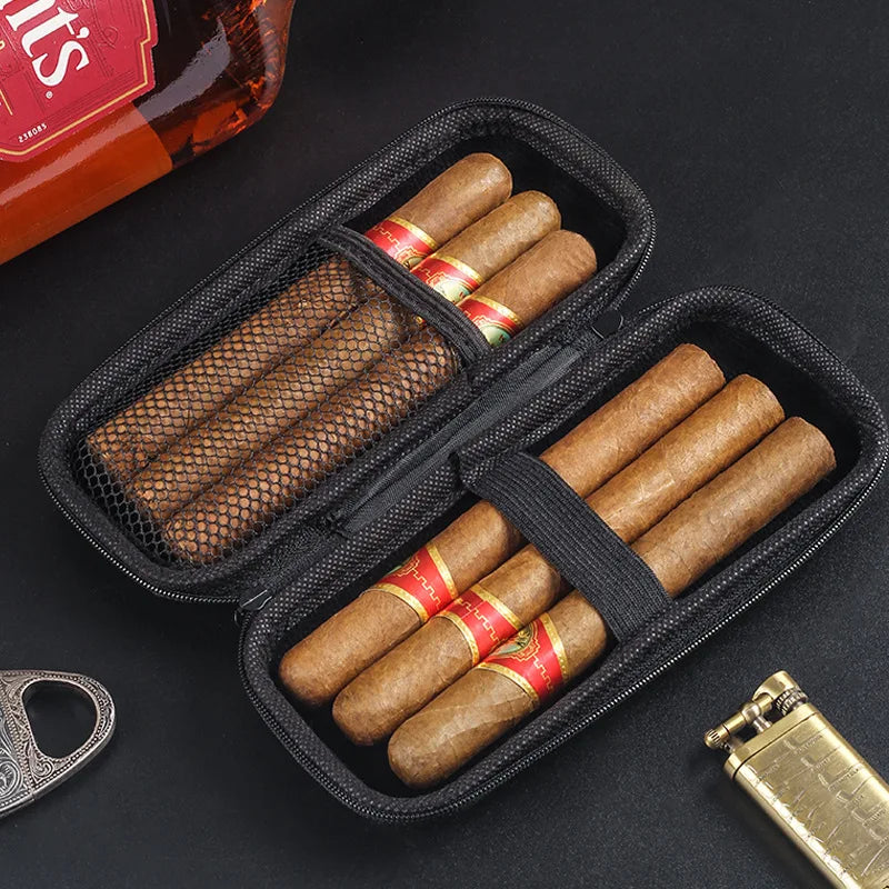 EVA Cigar Bag Case Box Outdoor Travel Cigar Carrying Bag Smoking Cigar Cutter Lighter Tool Storage Case Box