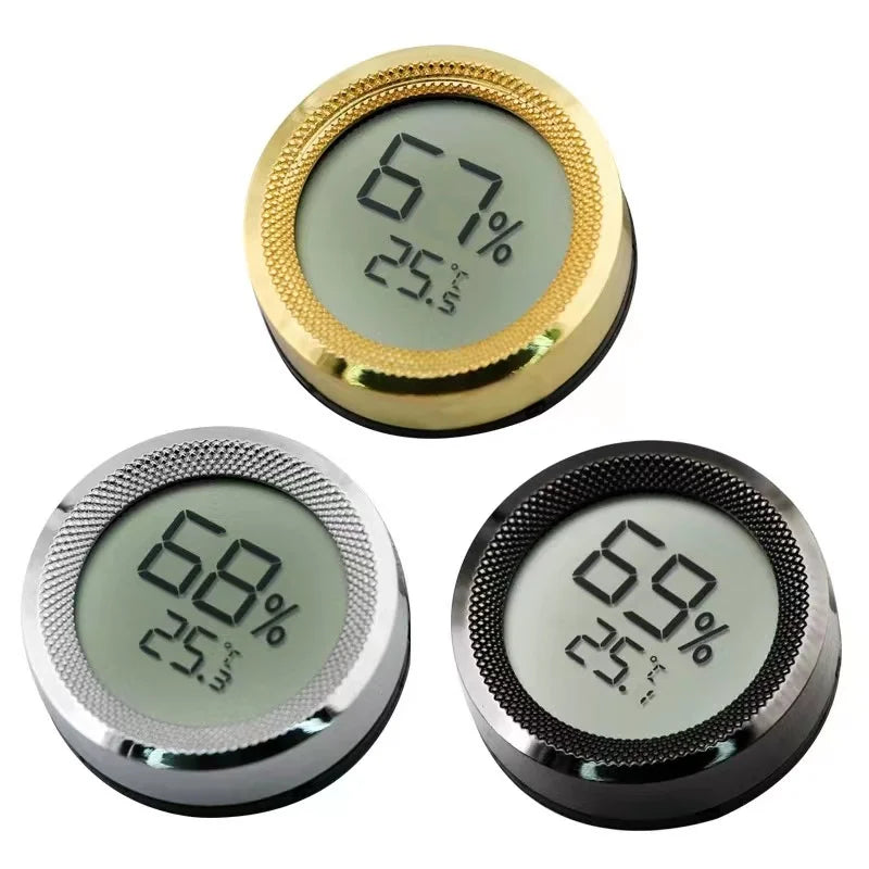 2 Inch Round Cigar Digital High Precision Hygrometer