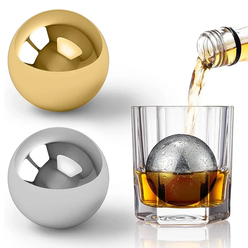 4pcs Reusable Stainless Steel Ice Balls Set