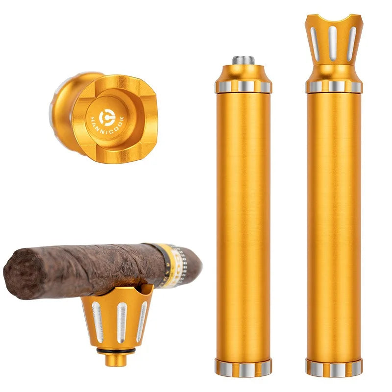 Multi Functional and Portable Tobacco Tube Smoke Accessories Cigar Holder Cigars Cigar Humidor Box Cutter Tuxedo Cigarette Home