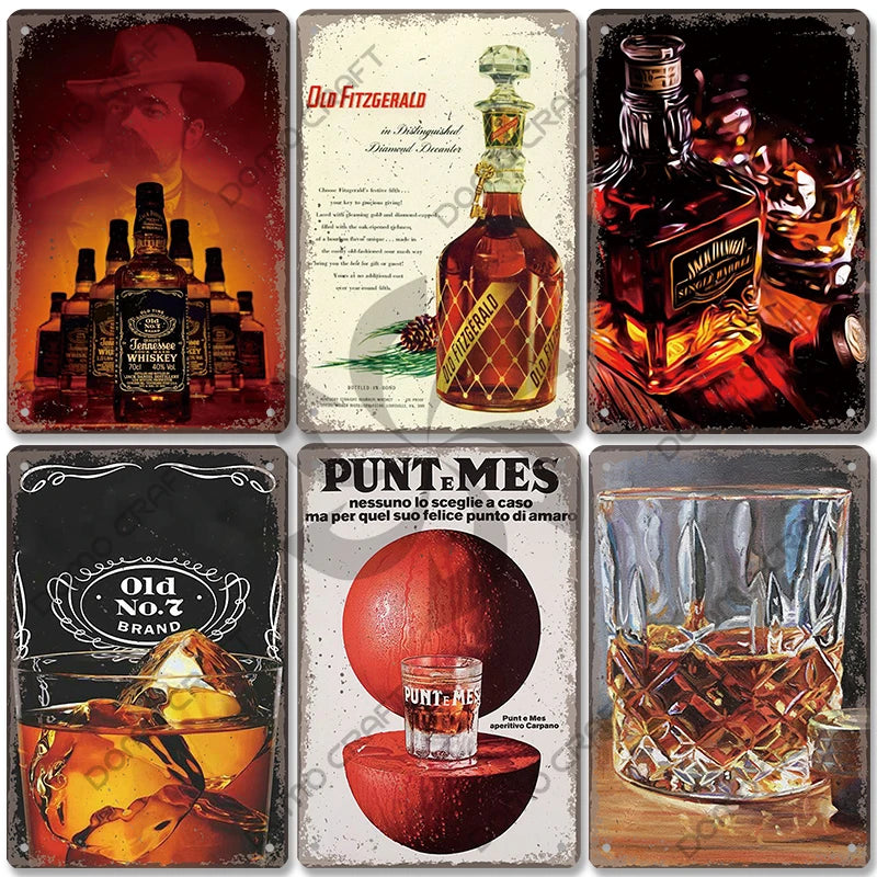 Vintage Retro Metal Bar/Lounge Tin Sign