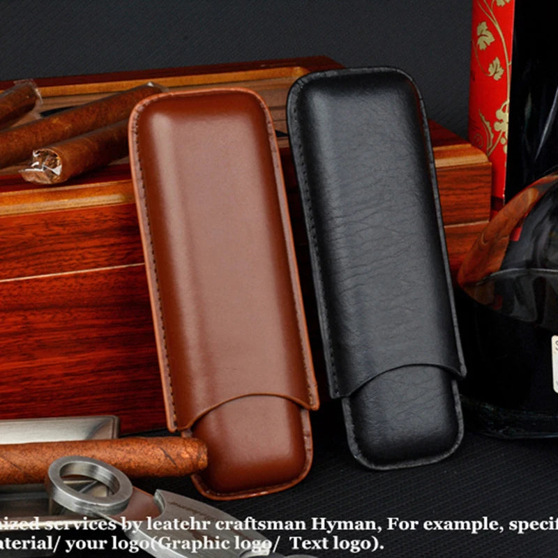 52 Ring Cigar Case Man-made Leather Cigar Holder