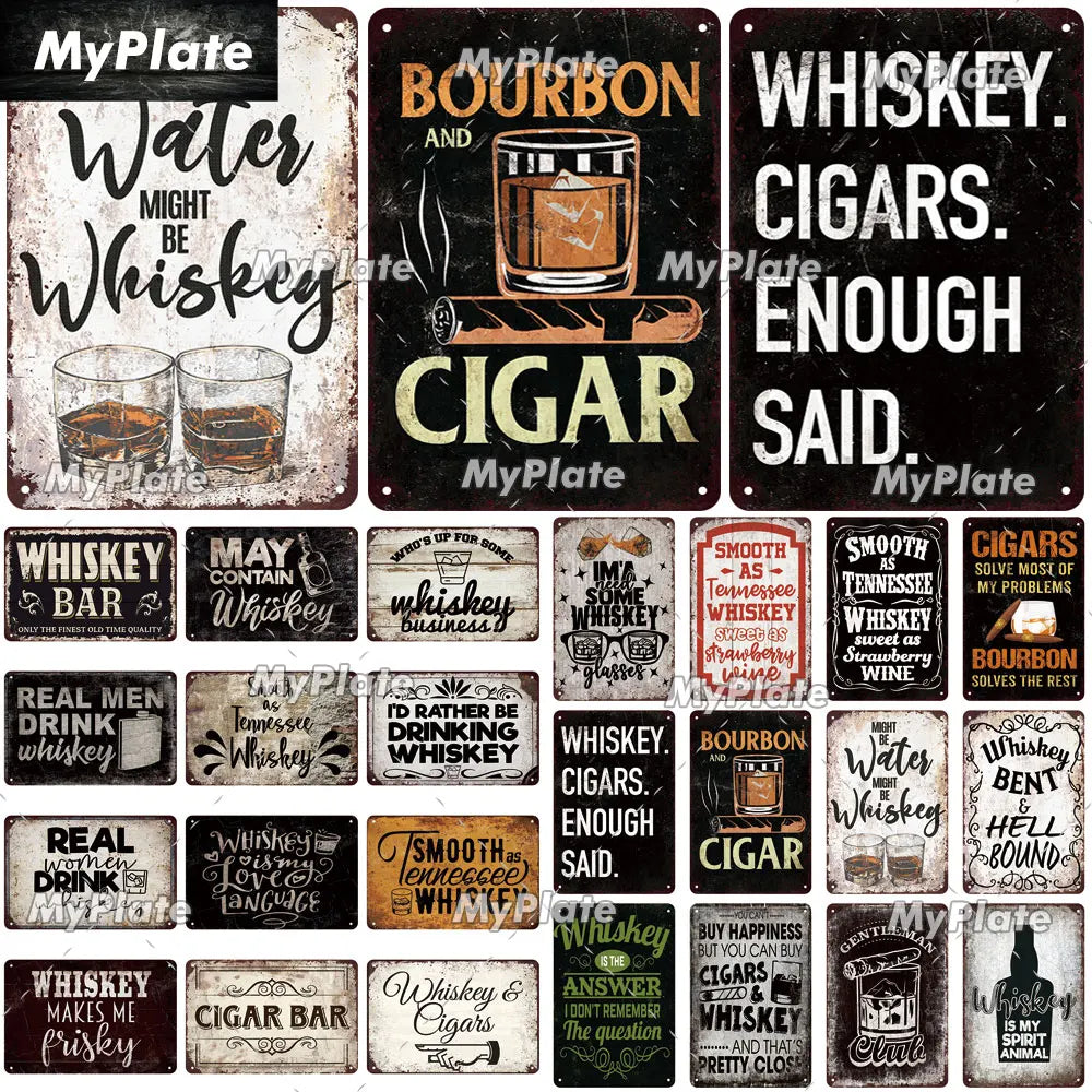 Vintage Decorative Metal Decorative Tin Signs