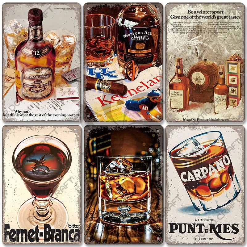 Vintage Retro Metal Bar/Lounge Tin Sign