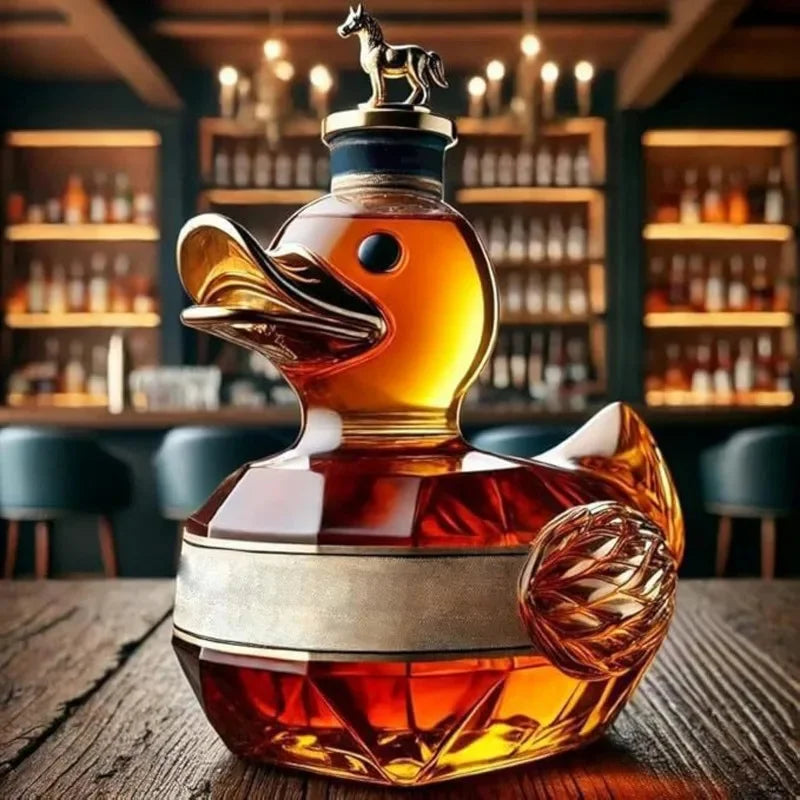 Whiskey Duck Bottle For Living Room/ Bars