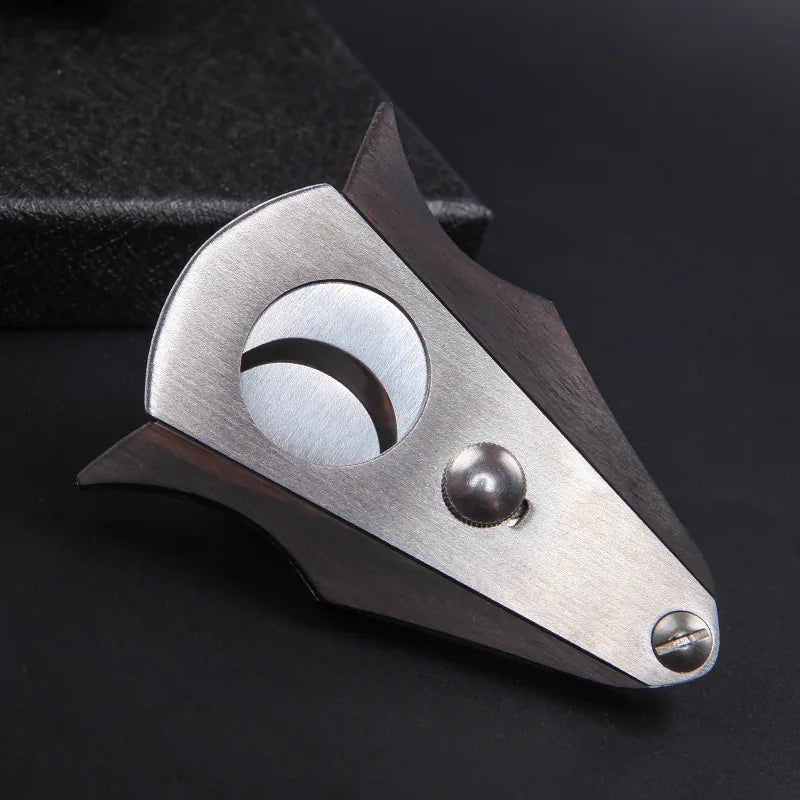 Wooden Cigar Cutter Scissors Knife Sharp Blade Cigar Scissors Cutter Knife Cigar Puncher Guillotine Smoking Cigar Cutting Tool